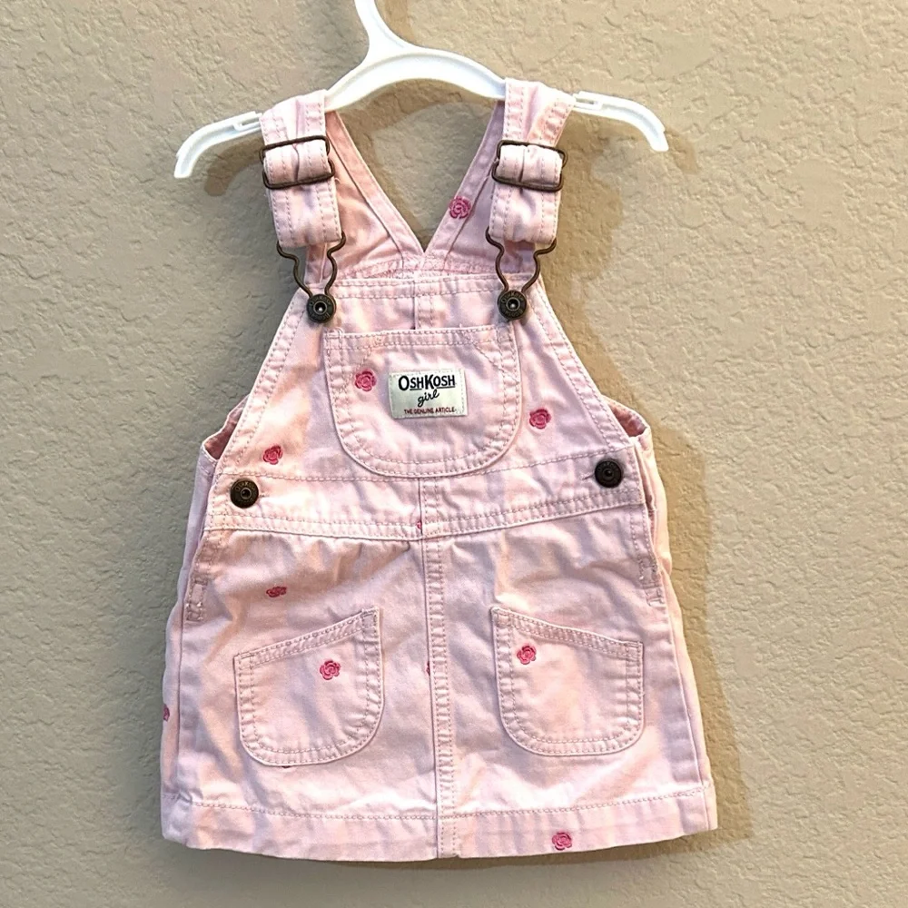 OshKosh B'gosh Light Pink Overalls Dress